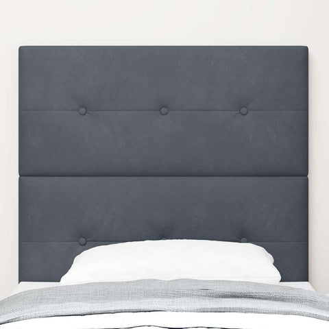 vidaXL Headboard Wall-mounted with Headboard Dark grey 100 cm Velvet