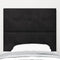 vidaXL Headboard Wall-mounted with Headboard Black 100 cm Velvet