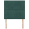 vidaXL Headboard Wall-mounted with Headboard Dark green 100 cm Velvet