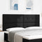 vidaXL Headboard Height Adjustable with Headboard Black 200 cm Fabric