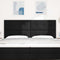 vidaXL Headboard Height Adjustable with Headboard Black 200 cm Fabric