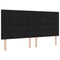 vidaXL Headboard Height Adjustable with Headboard Black 200 cm Fabric