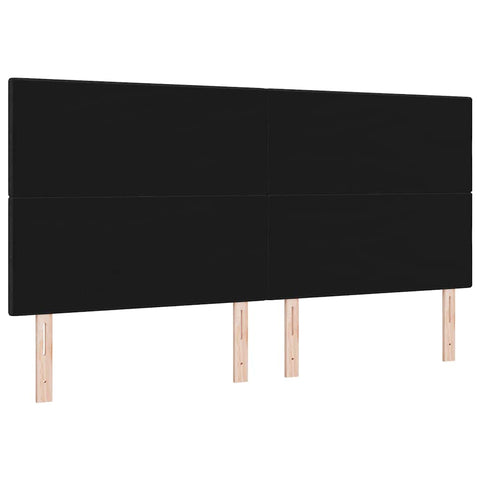 vidaXL Headboard Height Adjustable with Headboard Black 200 cm Fabric