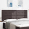 vidaXL Headboard Height Adjustable Manual Dark brown 200 cm Fabric