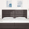 vidaXL Headboard Height Adjustable Manual Dark brown 200 cm Fabric