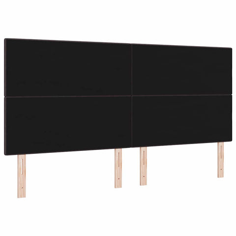 vidaXL Headboard Height Adjustable Manual Dark brown 200 cm Fabric