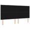 vidaXL Headboard Height Adjustable Manual Dark brown 200 cm Fabric