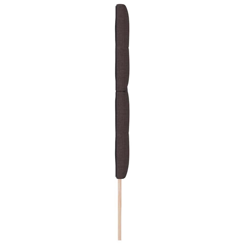 vidaXL Headboard Height Adjustable Manual Dark brown 200 cm Fabric