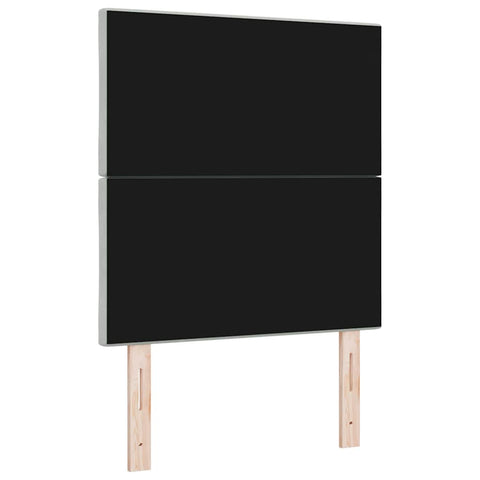 vidaXL Headboard Wall-mounted Geometric Manual Light grey 80 cm Velvet
