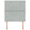 vidaXL Headboard Wall-mounted Geometric Manual Light grey 80 cm Velvet