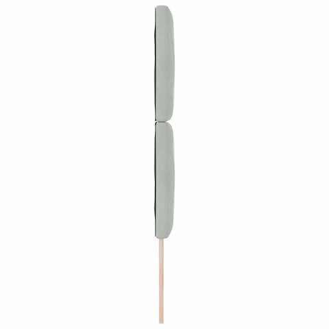 vidaXL Headboard Wall-mounted Geometric Manual Light grey 80 cm Velvet