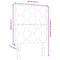 vidaXL Headboard Wall-mounted Geometric Manual Dark grey 80 cm Velvet