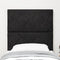 vidaXL Headboard Wall-mounted Geometric Manual Black 80 cm Velvet