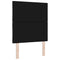 vidaXL Headboard Wall-mounted Geometric Manual Black 80 cm Velvet