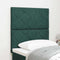 vidaXL Headboard Wall-mounted Geometric Manual Dark green 80 cm Velvet