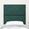 vidaXL Headboard Wall-mounted Geometric Manual Dark green 80 cm Velvet