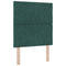 vidaXL Headboard Wall-mounted Geometric Manual Dark green 80 cm Velvet
