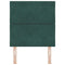 vidaXL Headboard Wall-mounted Geometric Manual Dark green 80 cm Velvet