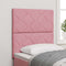 vidaXL Headboard Wall-mounted Geometric Manual Pink 80 cm Velvet
