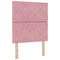 vidaXL Headboard Wall-mounted Geometric Manual Pink 80 cm Velvet