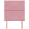 vidaXL Headboard Wall-mounted Geometric Manual Pink 80 cm Velvet