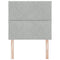 vidaXL Headboard Wall-mounted Geometric Manual Light grey 90 cm Velvet