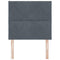 vidaXL Headboard Wall-mounted Geometric Manual Dark grey 90 cm Velvet