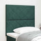 vidaXL Headboard Wall-mounted Geometric Manual Dark green 90 cm Velvet
