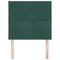 vidaXL Headboard Wall-mounted Geometric Manual Dark green 90 cm Velvet