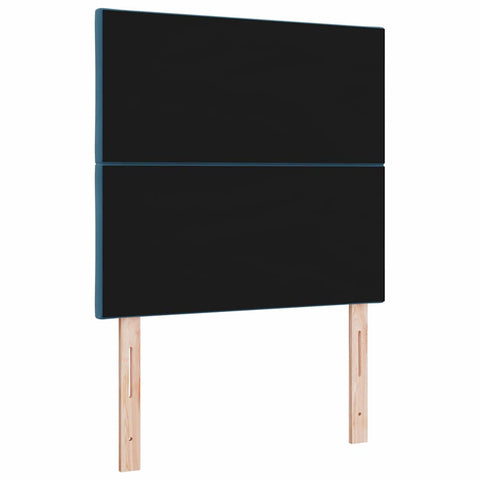 vidaXL Headboard Wall-mounted Geometric Manual Dark blue 90 cm Velvet