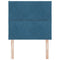 vidaXL Headboard Wall-mounted Geometric Manual Dark blue 90 cm Velvet