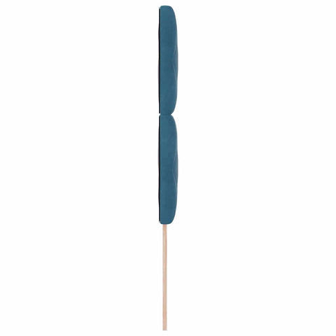 vidaXL Headboard Wall-mounted Geometric Manual Dark blue 90 cm Velvet