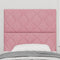 vidaXL Headboard Wall-mounted Geometric Manual Pink 90 cm Velvet