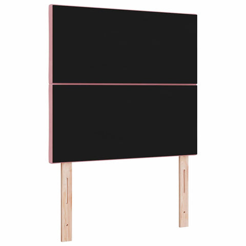 vidaXL Headboard Wall-mounted Geometric Manual Pink 90 cm Velvet