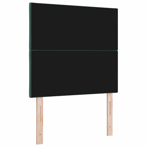 vidaXL Headboard Wall-mounted Geometric Dark green 100 cm Velvet