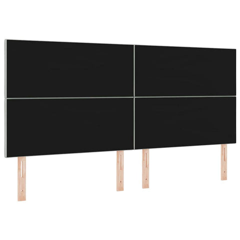 vidaXL Headboard Wall-mounted Geometric Light grey 200 cm Velvet
