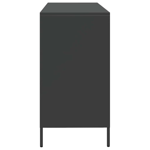 vidaXL Sideboard Black 135x39x73.5 cm Cold-rolled Steel