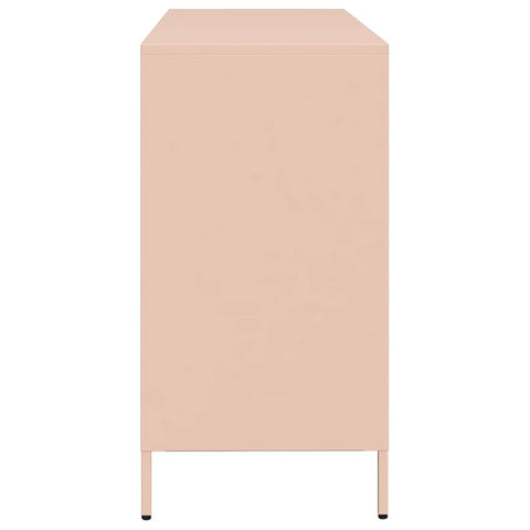 vidaXL Sideboard Pink 135x39x73.5 cm Cold-rolled Steel