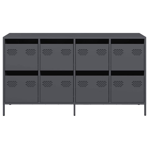 vidaXL Sideboard Anthracite 135x39x73.5 cm Cold-rolled Steel