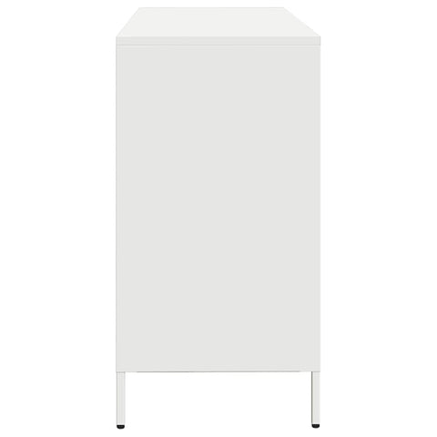 vidaXL Sideboard White 135x39x73.5 cm Cold-rolled Steel