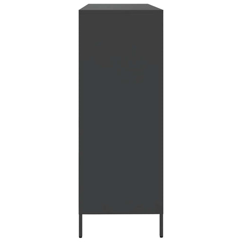vidaXL Sideboard Black 135x39x103.5 cm Cold-rolled Steel