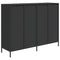 vidaXL Sideboard Black 135x39x103.5 cm Cold-rolled Steel