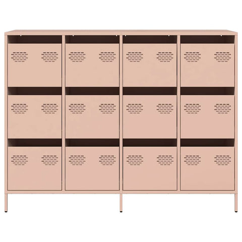 vidaXL Sideboard Pink 135x39x103.5 cm Cold-rolled Steel