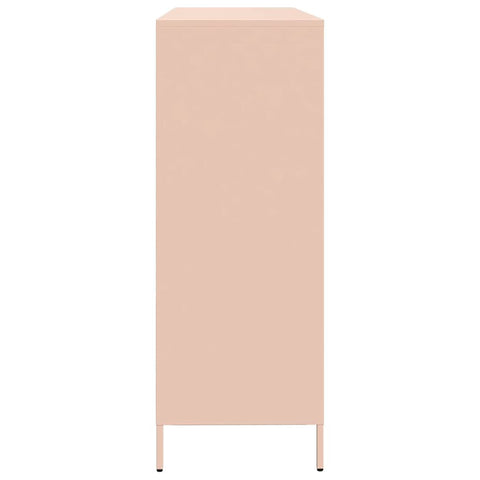vidaXL Sideboard Pink 135x39x103.5 cm Cold-rolled Steel