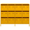vidaXL Sideboard Mustard Yellow 135x39x103.5 cm Cold-rolled Steel