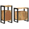 vidaXL Bathroom Furniture Set 2 pcs Brown Soild rough mango wood