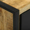 vidaXL Bathroom Furniture Set with Door 2 pcs Brown Solid Mango Wood