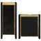 vidaXL Bathroom Furniture Set with Door 2 pcs Brown Solid Mango Wood