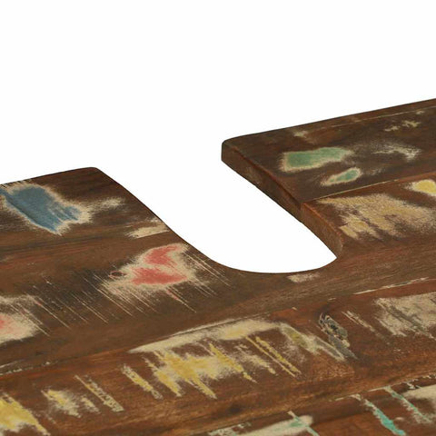 vidaXL Bathroom Furniture Set 2 pcs Multicolour Solid Reclaimed Wood