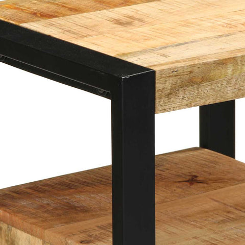 vidaXL Bathroom Furniture Set with Shelf 3 pcs Brown Solid Mango Wood